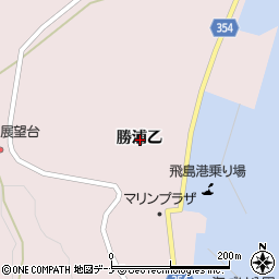 山形県酒田市飛島勝浦乙周辺の地図