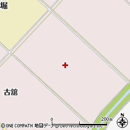 秋田県雄勝郡羽後町古館周辺の地図