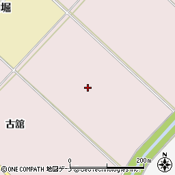 秋田県羽後町（雄勝郡）古館周辺の地図