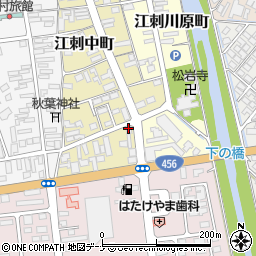江刺タクシー　本社事務所周辺の地図