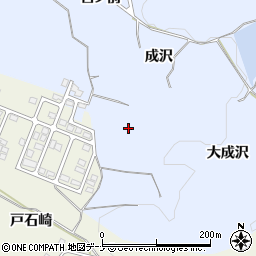 秋田県湯沢市成沢大成沢周辺の地図