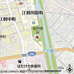 松岩寺周辺の地図