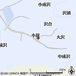 秋田県湯沢市成沢小堤周辺の地図