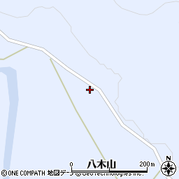 秋田県由利本荘市鳥海町上川内八木山124周辺の地図
