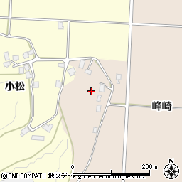 秋田県雄勝郡羽後町大戸峰崎周辺の地図