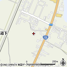 秋田県湯沢市杉沢森道下周辺の地図