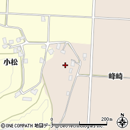 秋田県羽後町（雄勝郡）大戸（峰崎）周辺の地図
