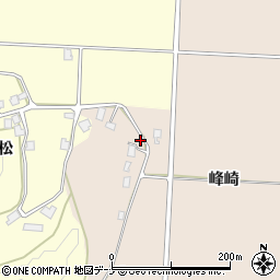 秋田県雄勝郡羽後町大戸峰崎169周辺の地図