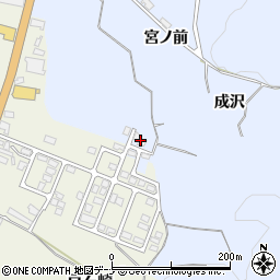 秋田県湯沢市成沢成沢59周辺の地図