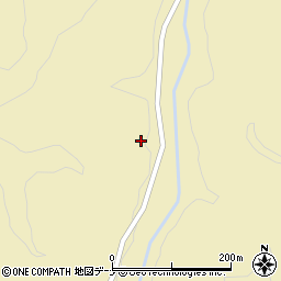 秋田県雄勝郡羽後町軽井沢枝沢周辺の地図