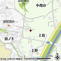 秋田県湯沢市岩崎上宿周辺の地図