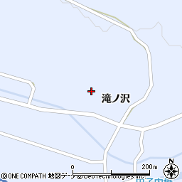 秋田県雄勝郡東成瀬村田子内滝ノ沢周辺の地図