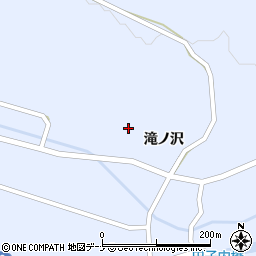 秋田県東成瀬村（雄勝郡）田子内（滝ノ沢）周辺の地図