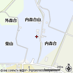 秋田県湯沢市成沢内森合山周辺の地図