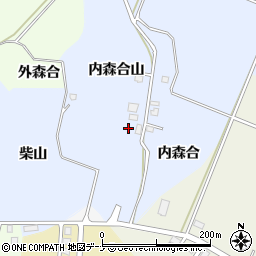 秋田県湯沢市成沢（内森合山）周辺の地図