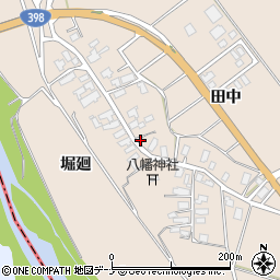 秋田県湯沢市柳田堀廻周辺の地図