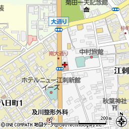 江刺郵便局周辺の地図