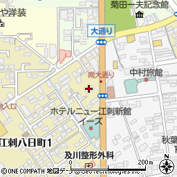 東北銀行江刺支店周辺の地図