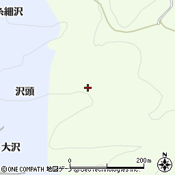 秋田県湯沢市岩崎中成沢周辺の地図