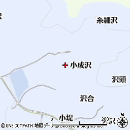 秋田県湯沢市成沢小成沢周辺の地図