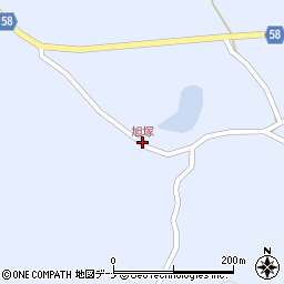 旭塚周辺の地図