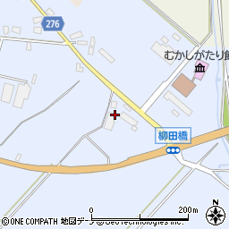 秋田県羽後町（雄勝郡）貝沢（楳久保）周辺の地図