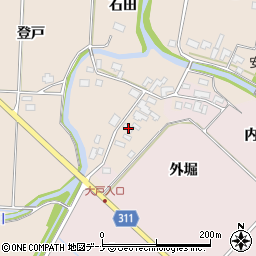 秋田県雄勝郡羽後町大戸大戸17周辺の地図