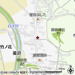 湯沢弁天郵便局舎周辺の地図