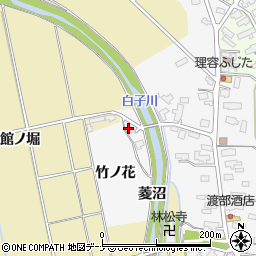 秋田県湯沢市森竹ノ花周辺の地図