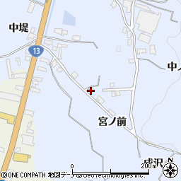 秋田県湯沢市成沢宮ノ前10周辺の地図