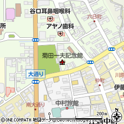 菊田一夫記念館周辺の地図