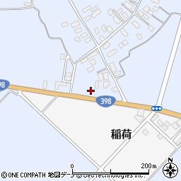 秋田県雄勝郡羽後町貝沢南野周辺の地図