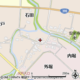 秋田県雄勝郡羽後町大戸大戸21周辺の地図