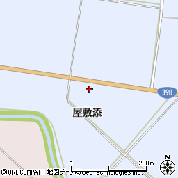 秋田県雄勝郡羽後町貝沢屋敷添周辺の地図