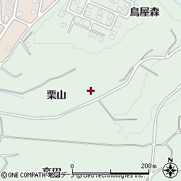 秋田県にかほ市象潟町関栗山周辺の地図