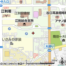 岩手県奥州市江刺大通り1周辺の地図