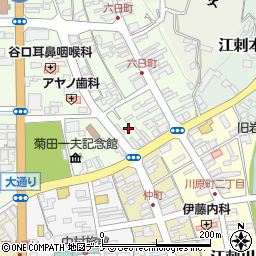 岩手県奥州市江刺大通り4周辺の地図