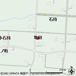 岩手県胆沢郡金ケ崎町西根亀田周辺の地図