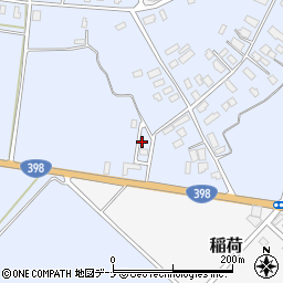 秋田県雄勝郡羽後町屋敷添周辺の地図