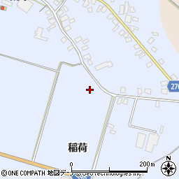 秋田県雄勝郡羽後町貝沢周辺の地図