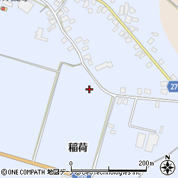 秋田県羽後町（雄勝郡）貝沢周辺の地図