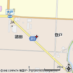 秋田県雄勝郡羽後町大戸大戸81周辺の地図