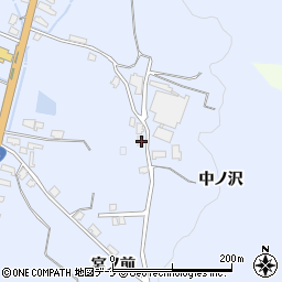 秋田県湯沢市成沢中ノ沢6周辺の地図