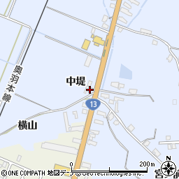 秋田県湯沢市成沢中堤1周辺の地図