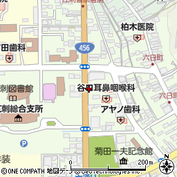 岩手県奥州市江刺大通り周辺の地図