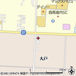 秋田県雄勝郡羽後町大戸大戸43周辺の地図