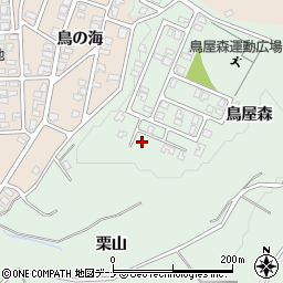 秋田県にかほ市象潟町関鳥屋森27周辺の地図