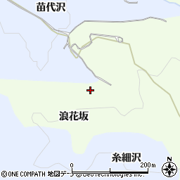 秋田県湯沢市岩崎浪花坂周辺の地図