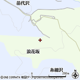 秋田県湯沢市岩崎（浪花坂）周辺の地図