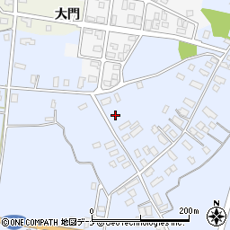 秋田県羽後町（雄勝郡）貝沢（外鳥居）周辺の地図